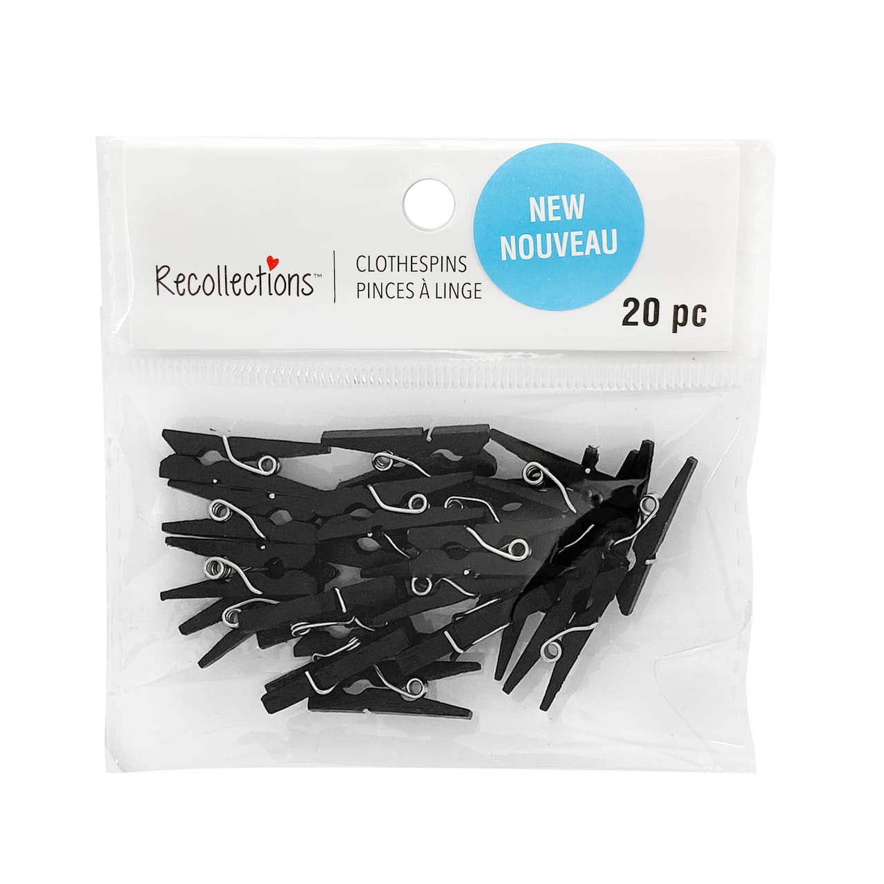 Mini Black Clothespins by Recollections™